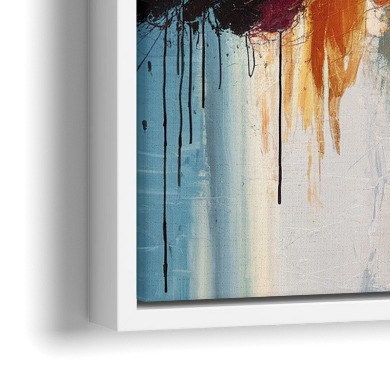 Charlotte Skyline and Panthers Pride - Close-Up White Frame Canvas