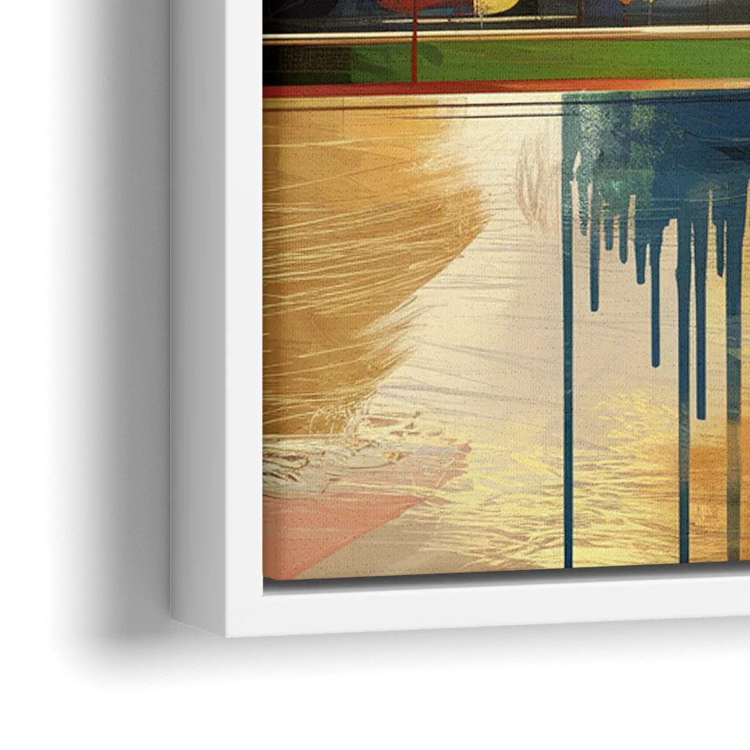 Cleveland Historic Landmarks - Close-Up White Frame Canvas