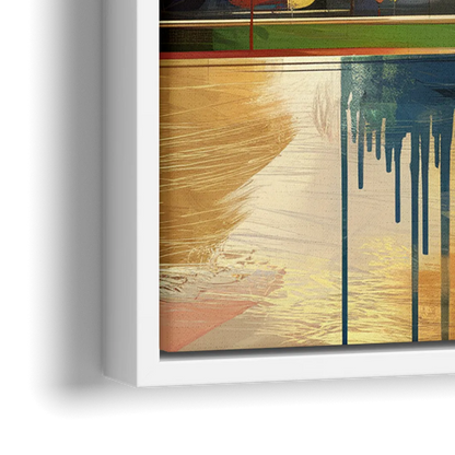 Cleveland Historic Landmarks - Close-Up White Frame Canvas