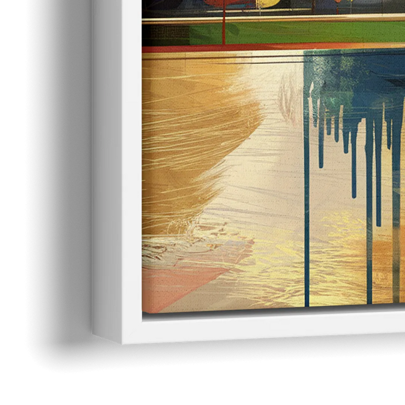 Cleveland Historic Landmarks - Close-Up White Frame Canvas