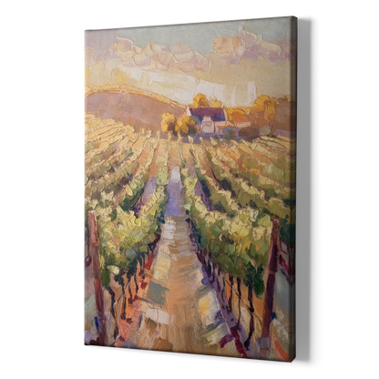 Traverse City Vineyard Scenery - Canvas Print Art Sides