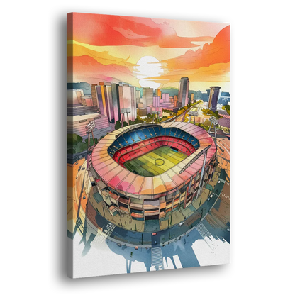 Charlotte FC Stadium View - Canvas Print Art Sides