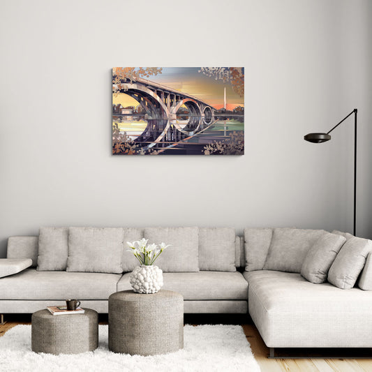 Arlington Memorial Bridge - Canvas Wall Art Living Room