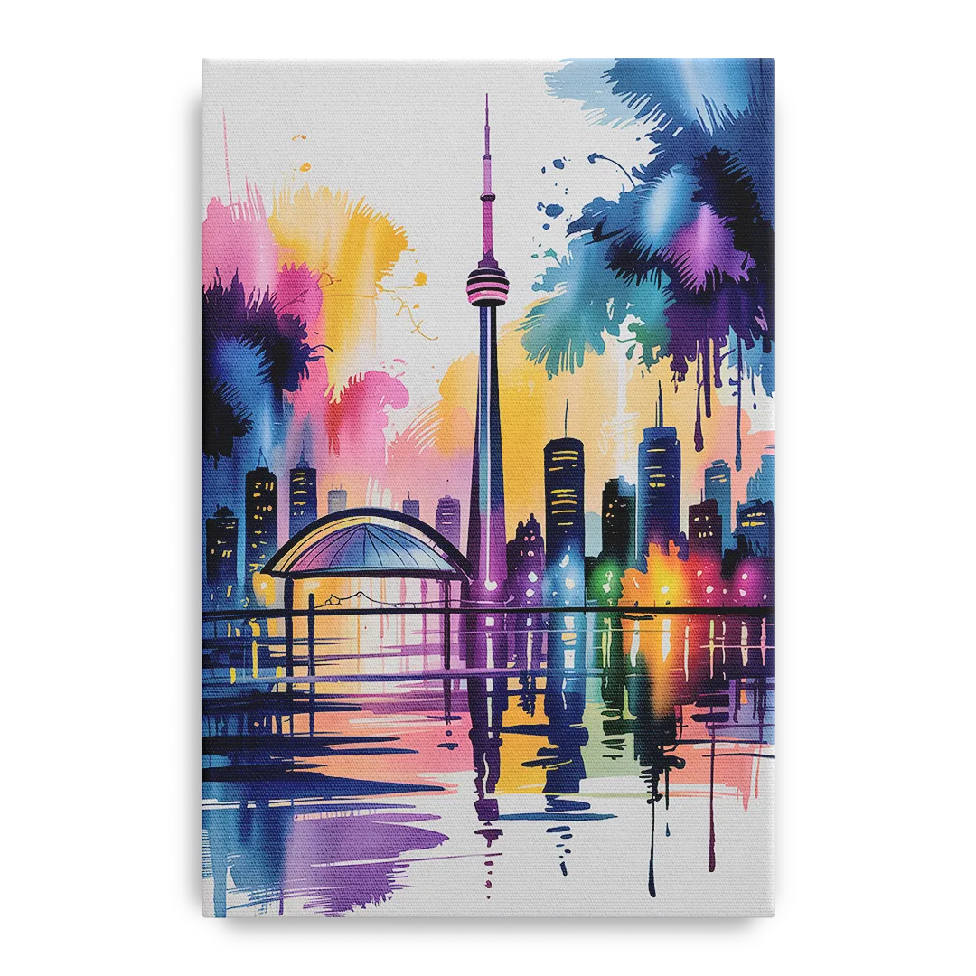 Toronto City Lights - Canvas Wall Art