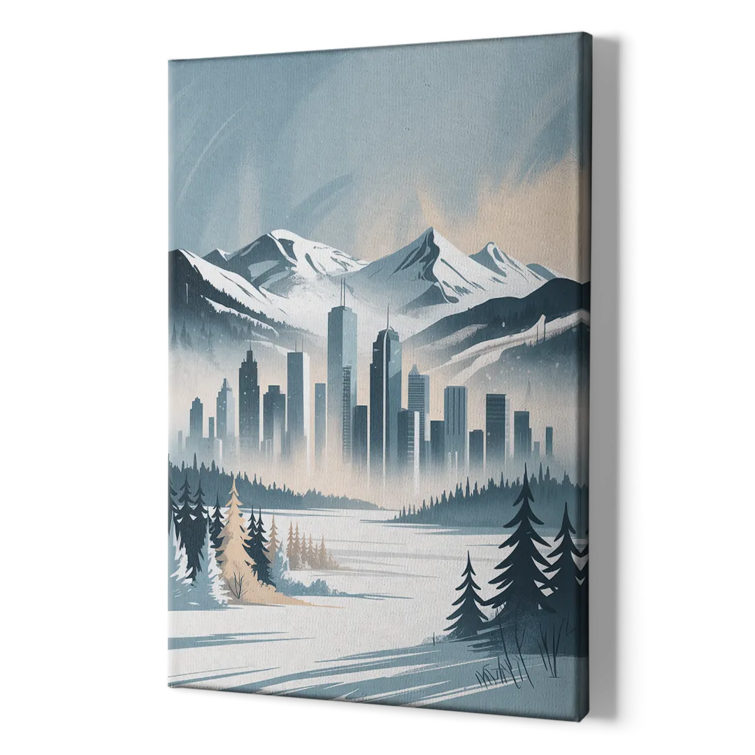 Whistler Winter Wonderland - Canvas Print Art Sides