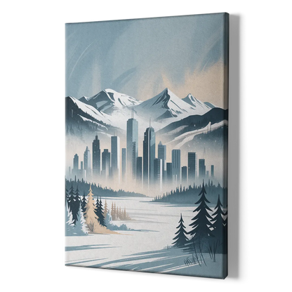 Whistler Winter Wonderland - Canvas Print Art Sides