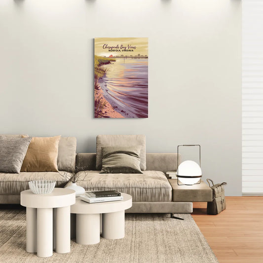 Norfolk Chesapeake Bay Views - Canvas Wall Art Living Room