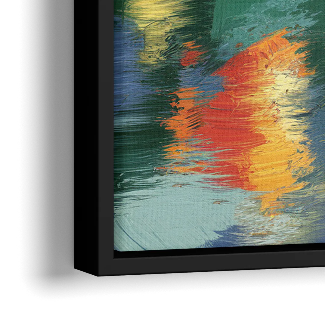 Colorado Springs Rocky Mountain Beauty - Close-Up Black Frame Canvas