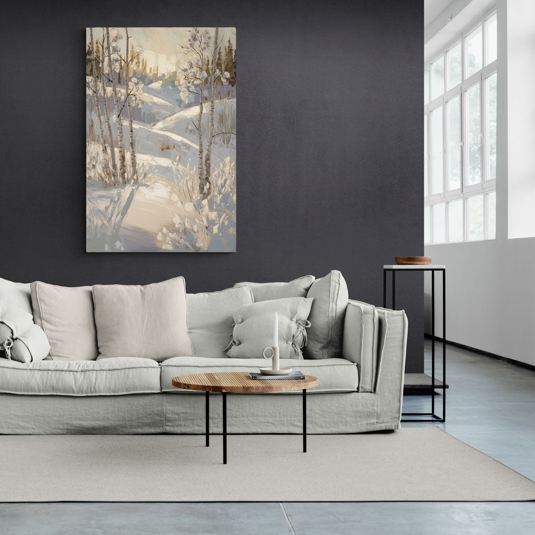 Aspen Winter Wonderland - Canvas Wall Art Living Room