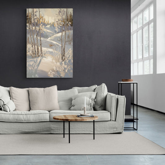 Aspen Winter Wonderland - Canvas Wall Art Living Room