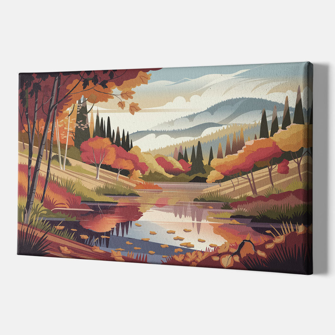 Ashland Fall Foliage - Canvas Wall Art Indoor