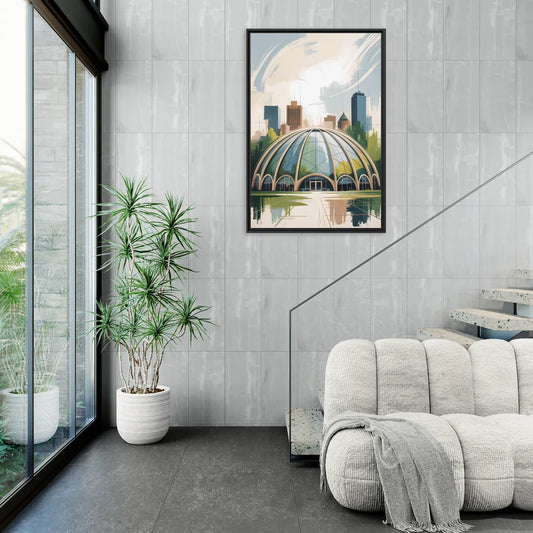 Montreal Biodome Wonder - Living Room Black Frame Canvas