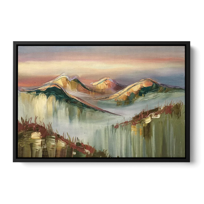 Ashland Mountain View - Black Frame Canvas