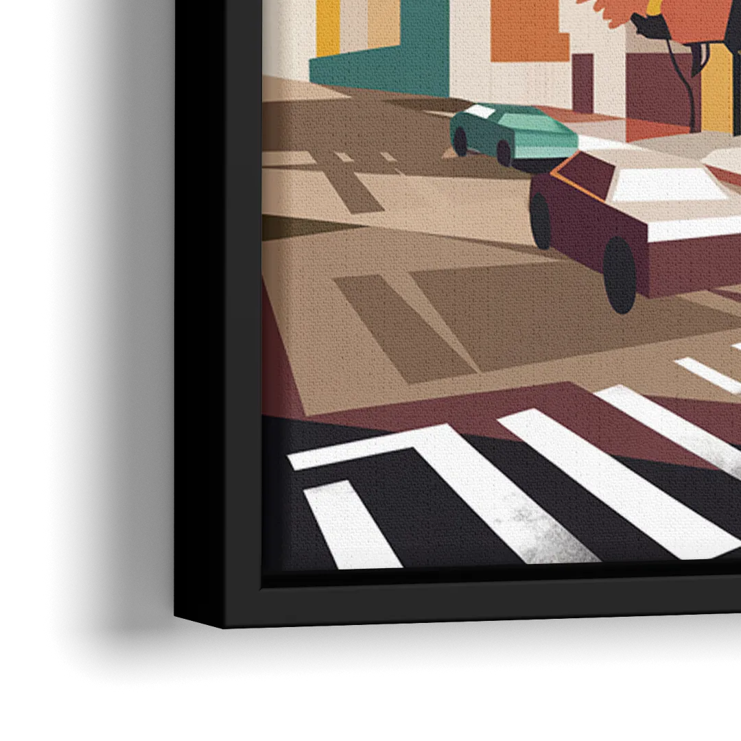 Joseph Urban Landscape - Close-Up Black Frame Canvas