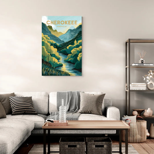 Knoxville Cherokee Heritage - Canvas Wall Art Living Room