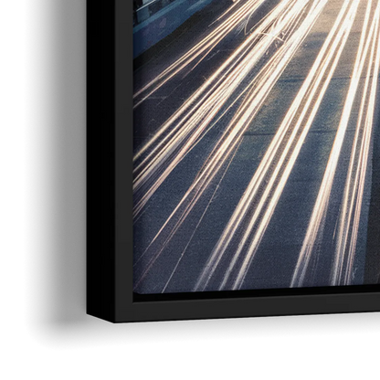 Atlanta Downtown Landmarks - Close-Up Black Frame Canvas