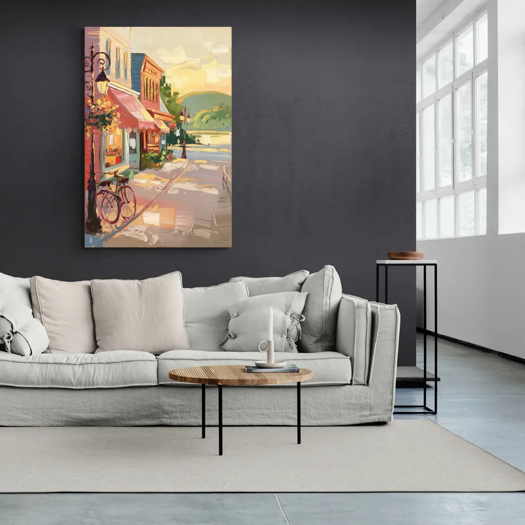 Mackinac Island Main Street Charm - Canvas Wall Art Living Room