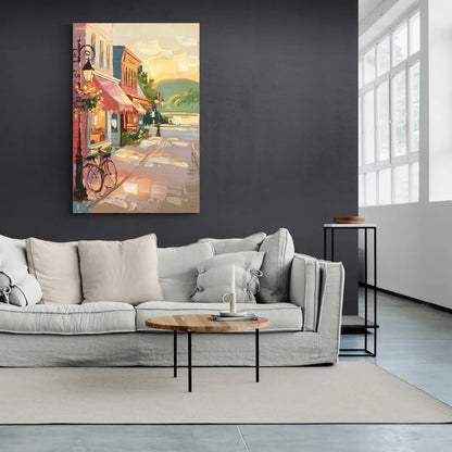 Mackinac Island Main Street Charm - Canvas Wall Art Living Room