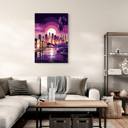 Los Angeles Art District - Canvas Wall Art Living Room