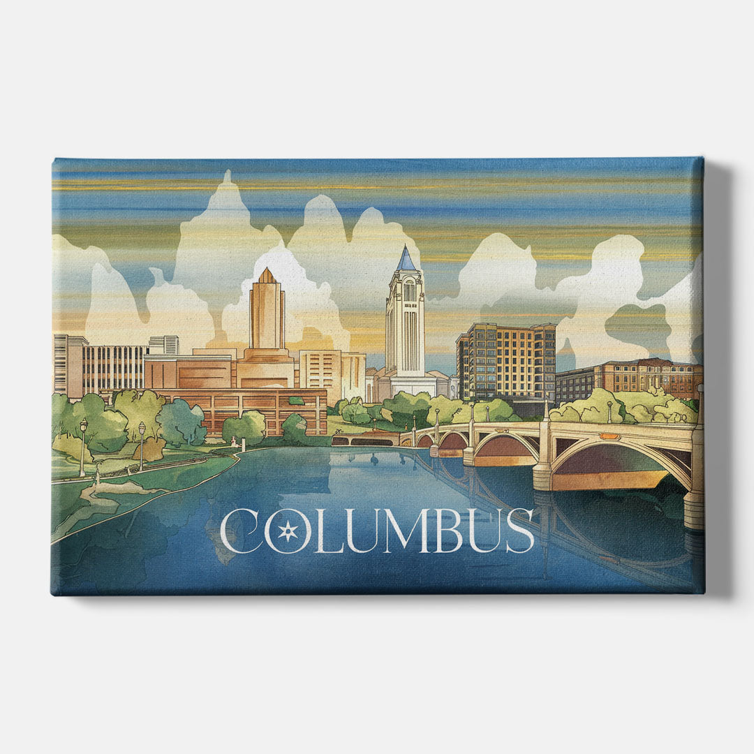 Columbus Urban Charm - Canvas Wall Art