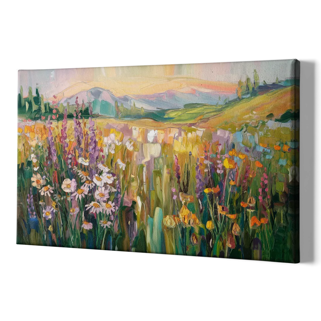 Telluride Summer Wildflowers - Canvas Print Art Sides