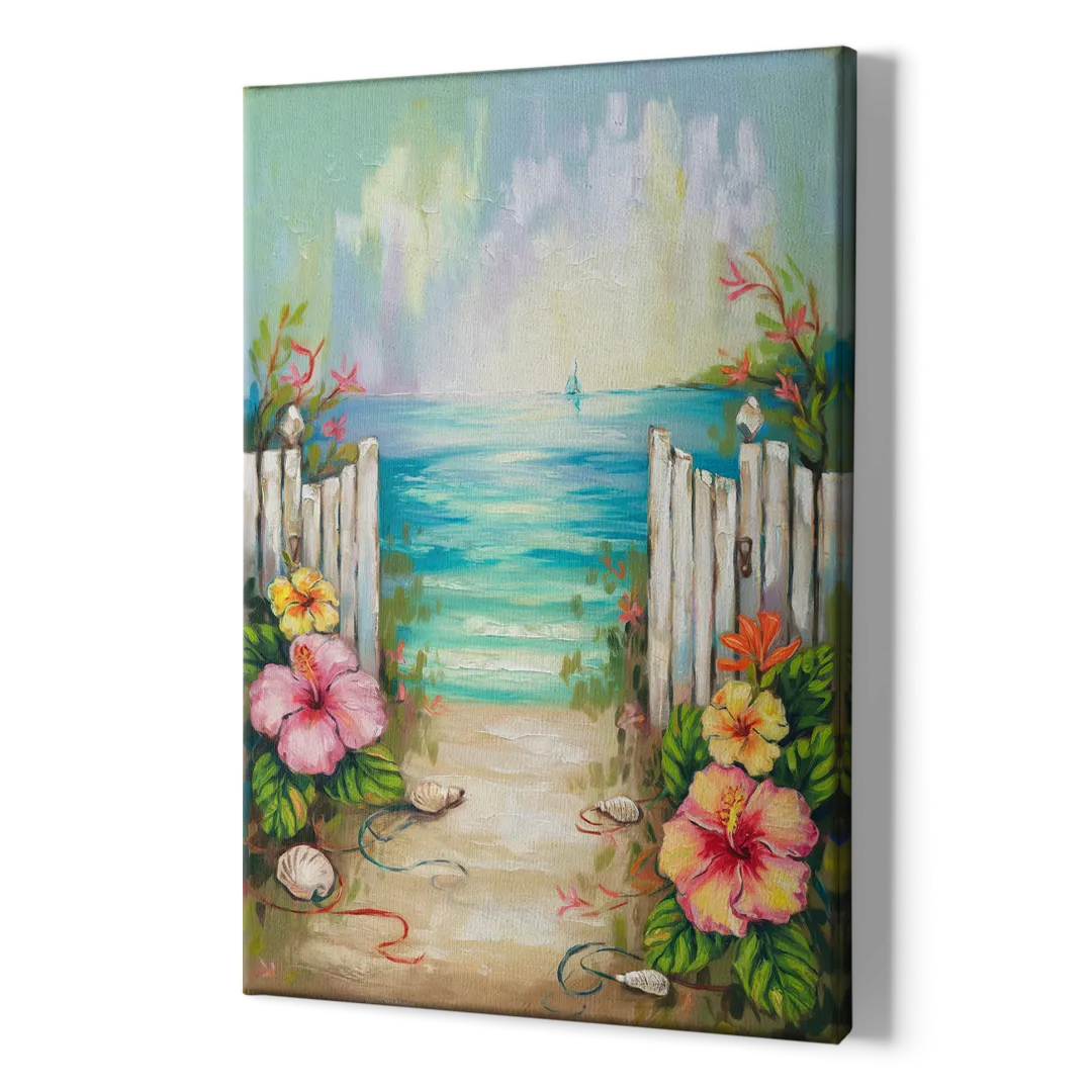 Key West Nautical Charm - Canvas Print Art Sides