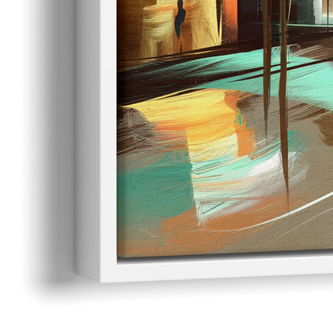Greenville Urban Charm - Close-Up White Frame Canvas