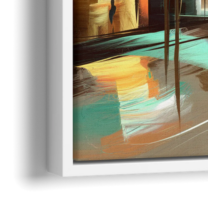 Greenville Urban Charm - Close-Up White Frame Canvas