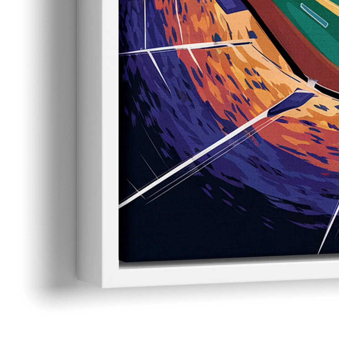 Anaheim Stadium Nights - Close-Up White Frame Canvas