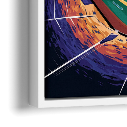 Anaheim Stadium Nights - Close-Up White Frame Canvas