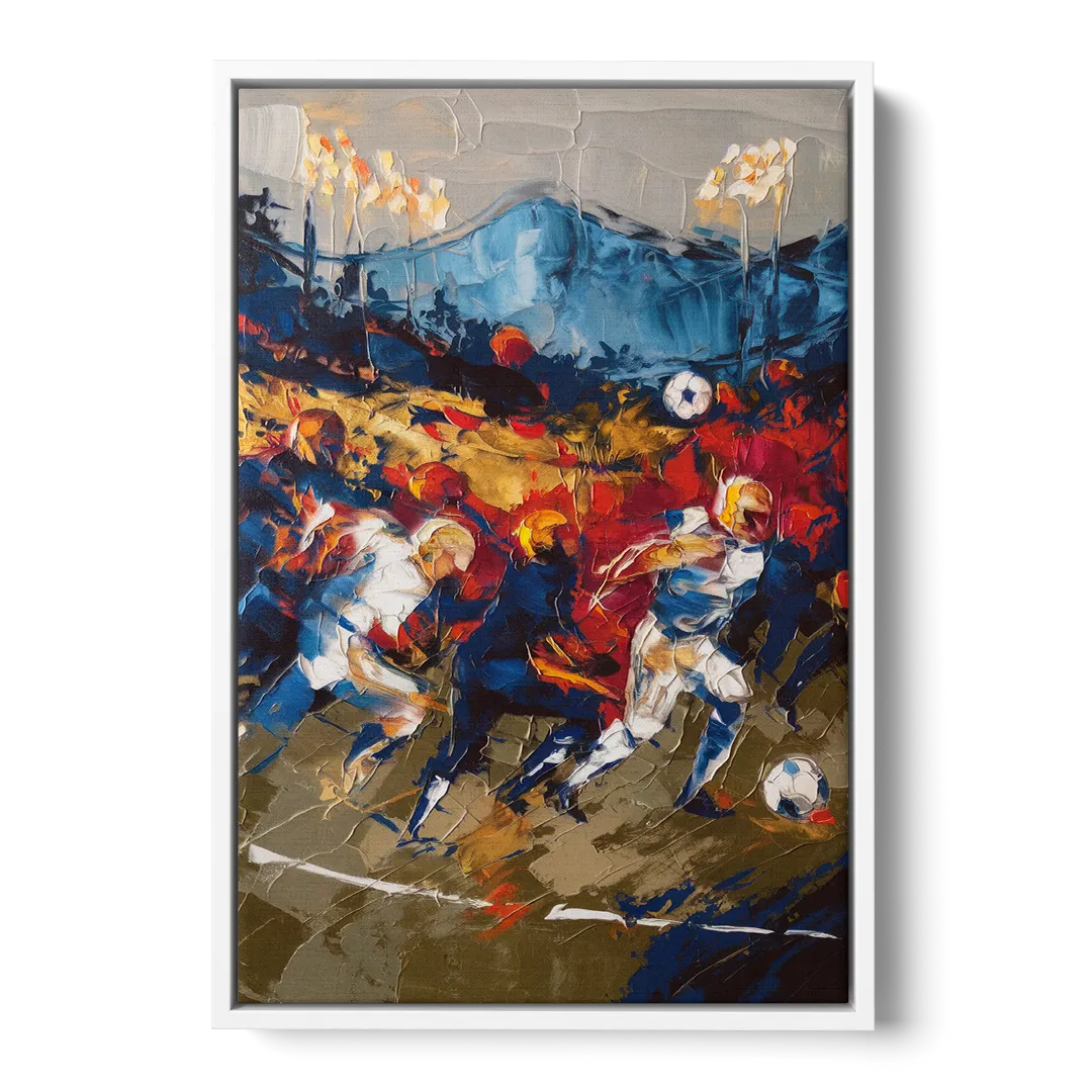 Asheville Sports Team Spirit - White Frame Canvas
