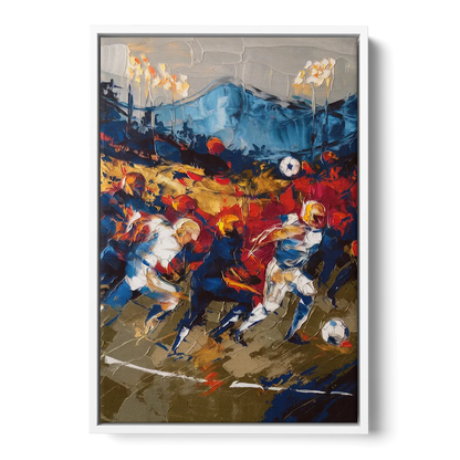 Asheville Sports Team Spirit - White Frame Canvas