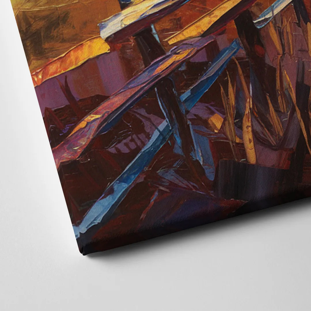 Jackson Hole Sunset Glow Canvas Close Up