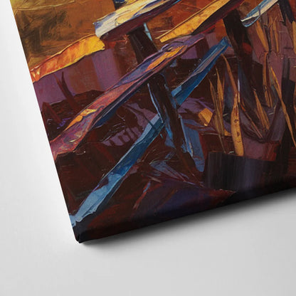 Jackson Hole Sunset Glow Canvas Close Up