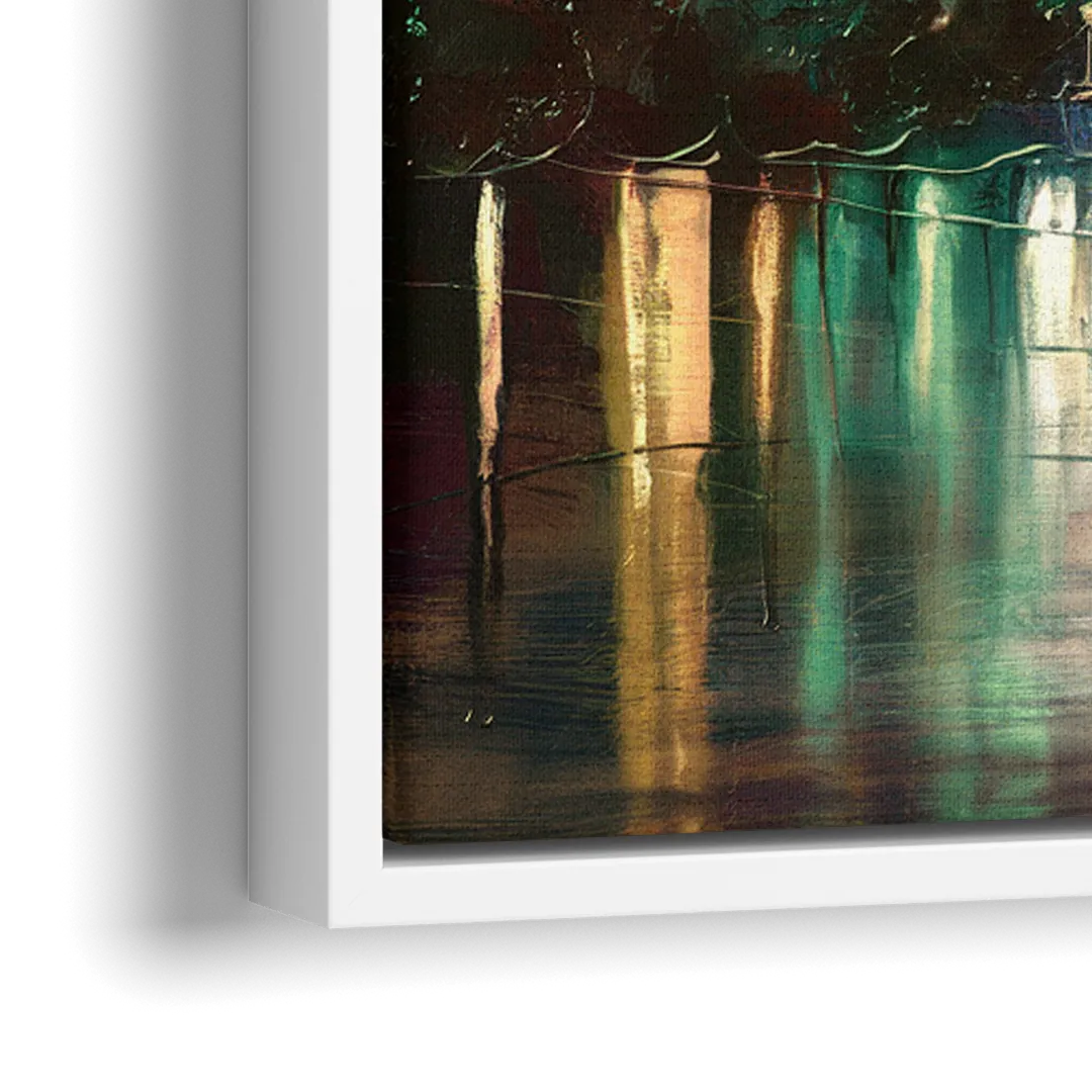 Washington DC Historic Landmarks - Close-Up White Frame Canvas