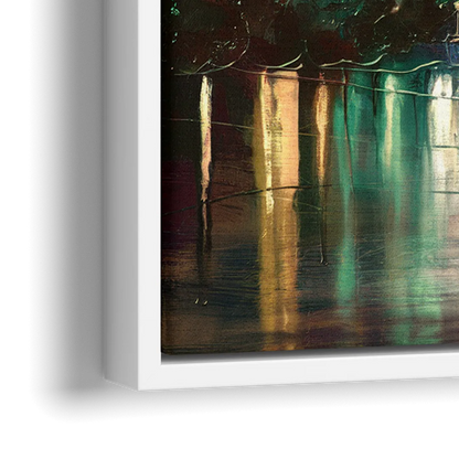 Washington DC Historic Landmarks - Close-Up White Frame Canvas