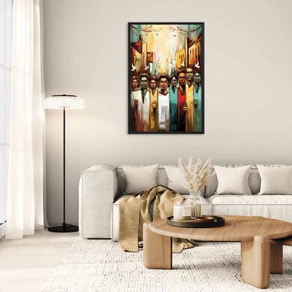 Birmingham Civil Rights District - Living Room Black Frame Canvas