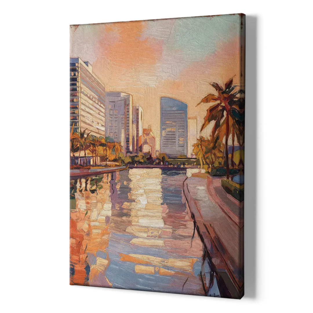 St. Petersburg Downtown Charm - Canvas Print Art Sides