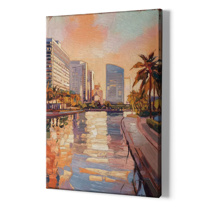 St. Petersburg Downtown Charm - Canvas Print Art Sides