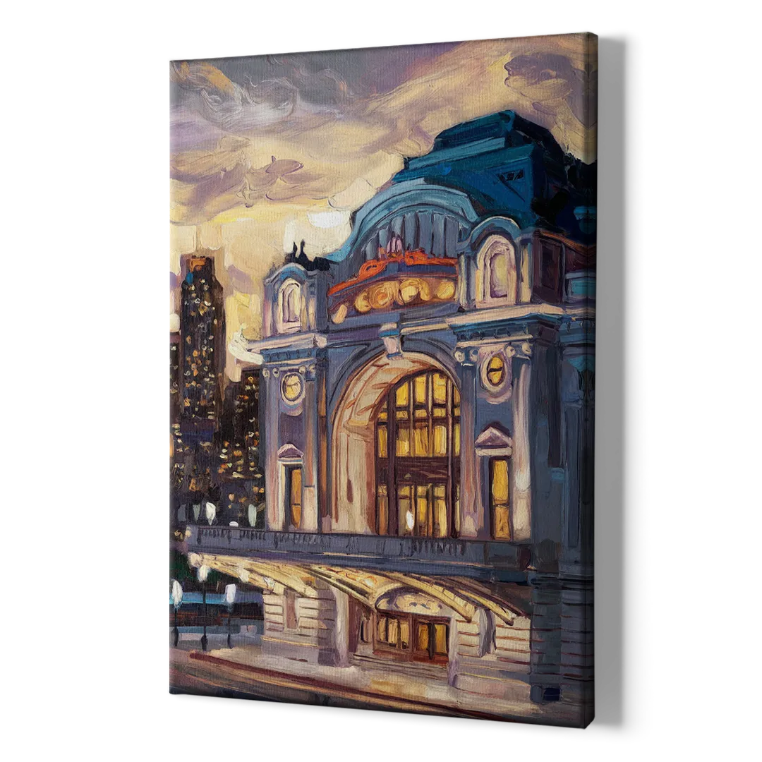 Kansas City Union Station - Canvas Print Art Sides