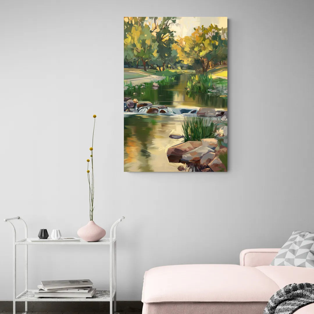 Austin Greenbelt Escape - Canvas Wall Art Living Room