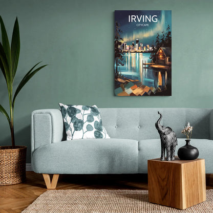 Irving Night Lights - Canvas Wall Art Living Room