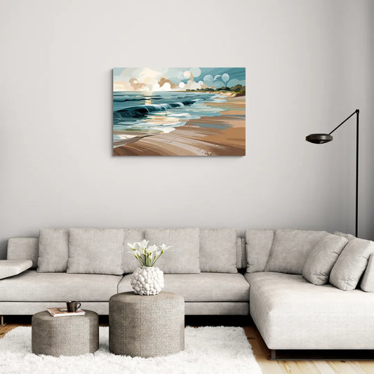 Mobile Coastal Vibes - Canvas Wall Art Living Room
