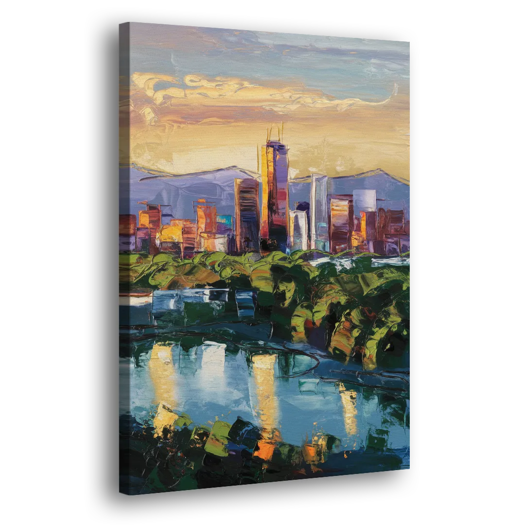 Ashland Skyline at Sunset - Canvas Print Art Sides