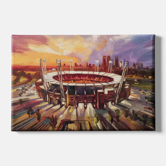 Kansas City Chiefs Stadium - Canvas Wall Art