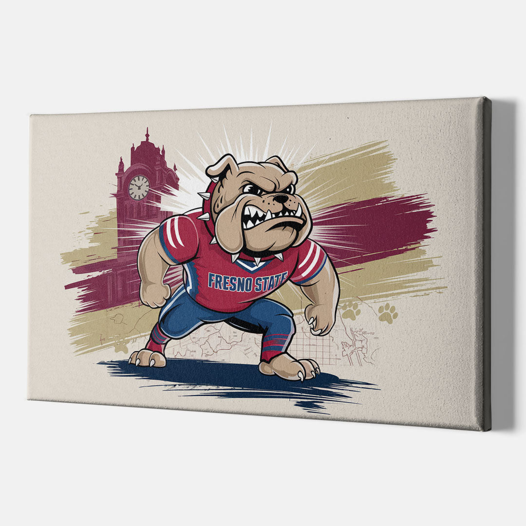 Fresno State Fans Unite - Canvas Wall Art Indoor