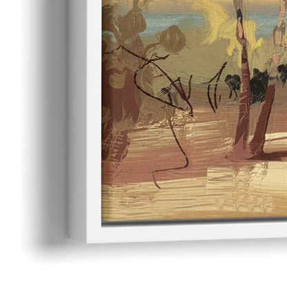 Savannah Coastal Beauty - Close-Up White Frame Canvas