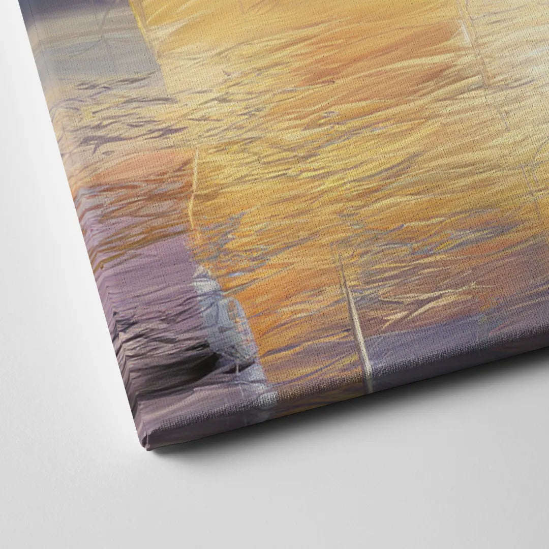 Tampa Riverwalk Sunrise Canvas Close Up
