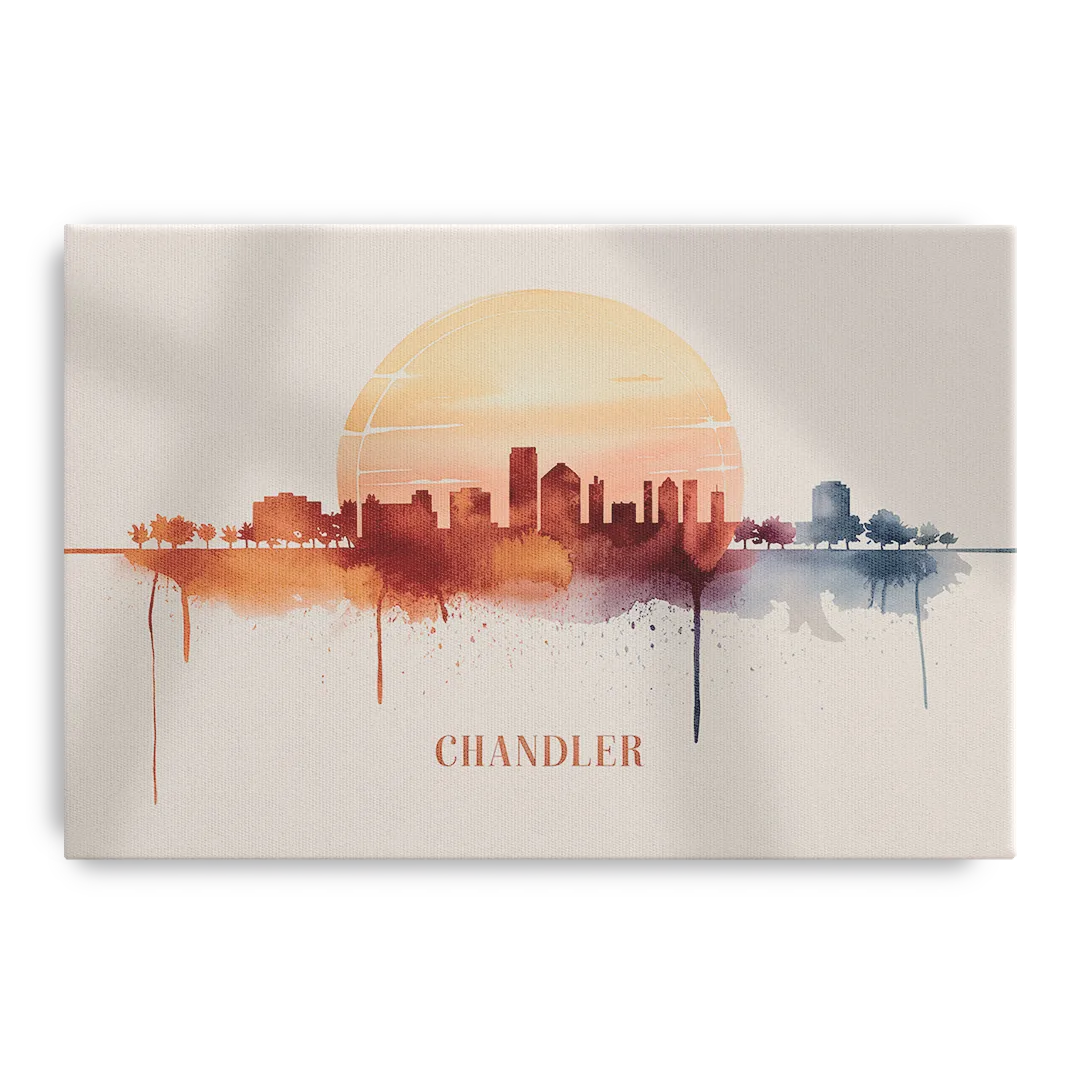 Chandler Skyline View - Canvas Wall Art