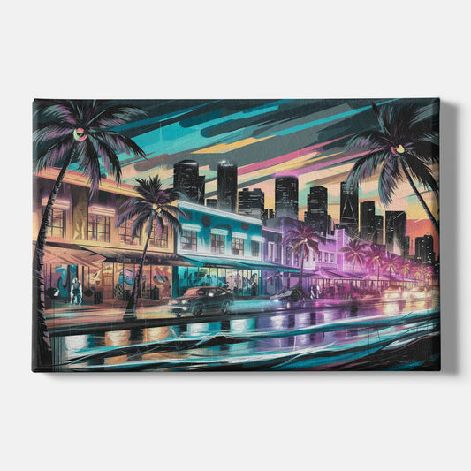 Miami Street Art Culture - Canvas Wall Art